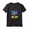 Notte stellata impressionista - Dog Art Affenpinscher Maglietta - Design Van Gogh per Compleanno e Natale