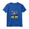 Notte stellata impressionista - Dog Art Affenpinscher Maglietta - Design Van Gogh per Compleanno e Natale