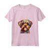 Donna Affenpinscher Testa di Cane - Colorata Maglietta per Amanti dei Cani con Collo a V - Ideale per Proprietari di Affenpinscher