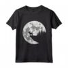 Costume di Halloween Divertente HapTiger Maglietta - Idea Outfit con Cani Luna - Regalo Compleanno per Amanti di Cani