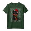 Natale Ugly Christmas Affenpinscher Maglietta - Regalo per Amanti dei Cani - Santa Hat Xmas