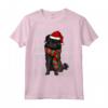 Natale Ugly Christmas Affenpinscher Maglietta - Regalo per Amanti dei Cani - Santa Hat Xmas