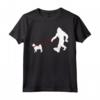 Divertente Bigfoot che Cammina con Regali per Cani Affenpinscher - Maglietta per Amanti dei Cani e Credenti di Bigfoot - Ideale per Compleanno o Natale