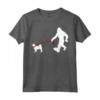 Divertente Bigfoot che Cammina con Regali per Cani Affenpinscher - Maglietta per Amanti dei Cani e Credenti di Bigfoot - Ideale per Compleanno o Natale