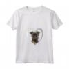 Donna Affenpinscher - Affenpinscher Cane Amante Cuore - Maglietta con Collo a V per Mamma Affenpinscher - T-shirt Natalizia per Proprietari di Affenpinscher