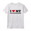 I Heart Dog Dad Mom - Maglietta Amo Affenpinscher - Perfetta per Feste e Regali agli Amanti dei Cani