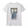 HapTiger Cosplay Tardis Distressed Time-Traveller Fantascienza Maglietta - Ideale per i Fan di Doctor Who - Regalo Originale per Compleanni e Vacanze