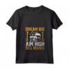 Donna Dream Big Aim High Sell Case Agente Immobiliare - Maglietta Collo a V per Broker - Ideale per Transazioni Immobiliari