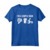 Maglietta I'm A Simple Man - Mediazione Case - Compravendita - Ideale per Agenti Immobiliari - Regalo di Compleanno o Natale