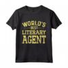 Miglior Agente Letterario del Mondo - Divertente Maglietta per Agenti Letterari - Regalo Professionale per Compleanno o Natale