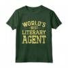 Miglior Agente Letterario del Mondo - Divertente Maglietta per Agenti Letterari - Regalo Professionale per Compleanno o Natale