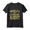 Miglior Agente Letterario del Mondo - Divertente Maglia a Manica per un Regalo Professionale - Ideale per Compleanno o Natale