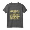 Miglior Agente Letterario del Mondo - Divertente Maglia a Manica per un Regalo Professionale - Ideale per Compleanno o Natale