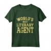 Miglior Agente Letterario del Mondo - Divertente Maglia a Manica per un Regalo Professionale - Ideale per Compleanno o Natale