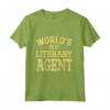 Miglior Agente Letterario del Mondo - Divertente Maglia a Manica per un Regalo Professionale - Ideale per Compleanno o Natale