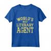Miglior Agente Letterario del Mondo - Divertente Maglia a Manica per un Regalo Professionale - Ideale per Compleanno o Natale