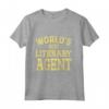 Miglior Agente Letterario del Mondo - Divertente Maglia a Manica per un Regalo Professionale - Ideale per Compleanno o Natale