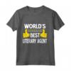 Miglior Agente Letterario al Mondo - Maglia a Manica Lunga per Agenti Letterari - Regalo Divertente e Professionale per Compleanni e Natale