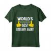 Miglior Agente Letterario al Mondo - Maglia a Manica Lunga per Agenti Letterari - Regalo Divertente e Professionale per Compleanni e Natale