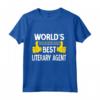 Miglior Agente Letterario al Mondo - Maglia a Manica Lunga per Agenti Letterari - Regalo Divertente e Professionale per Compleanni e Natale