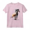 Cavallo con Stampa Animalier - Maglietta per Amanti degli Animali - Ideale per Regali Speciali