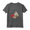 Maglietta con Orsacchiotto e Cuore Orsetto - Dolce Maglia a Manica per Amanti degli Orsacchiotti - Ideale per Regalo
