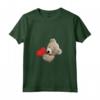 Maglietta con Orsacchiotto e Cuore Orsetto - Dolce Maglia a Manica per Amanti degli Orsacchiotti - Ideale per Regalo