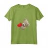 Maglietta con Orsacchiotto e Cuore Orsetto - Dolce Maglia a Manica per Amanti degli Orsacchiotti - Ideale per Regalo