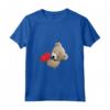 Maglietta con Orsacchiotto e Cuore Orsetto - Dolce Maglia a Manica per Amanti degli Orsacchiotti - Ideale per Regalo