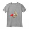Maglietta con Orsacchiotto e Cuore Orsetto - Dolce Maglia a Manica per Amanti degli Orsacchiotti - Ideale per Regalo