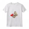 Maglietta con Orsacchiotto e Cuore Orsetto - Dolce Maglia a Manica per Amanti degli Orsacchiotti - Ideale per Regalo
