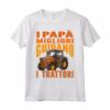 Scritta Divertente Papà Agricoltore Trattore - I Papà Migliori Guidano i Trattori - Maglietta Art per Regalo Festa del Papà