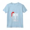 Donna Anche a Te e Famiglia - Frase Ironica e Divertente Sul Natale - Maglietta con Collo a V - Ideale come Regalo Divertente di Natale