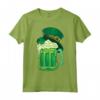 Birra Verde Irlandese con Cappello San Patrizio - Maglietta Divertente per la Festa di San Patrizio - Regalo per Amanti della Birra e della Cultura Irlandese