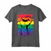 Orgoglio Mese Merch LGBT Rainbow Fist LGBTQ Gay Pride Maglietta - Love is Love - Ideale per dichiarare l'autodeterminazione sessuale e promuovere l'uguaglianza