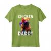 Chicken Daddy Polli Papà Agricoltore Allevatore di Pollame - Maglietta Uomo con Citazioni e Galli