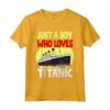 Just A Boy Who Loves Titanic - Titanic Ship Lover Boys Kids Maglietta - Ideale per Natale e Amanti delle Navi