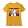 Odio Persone Bull Terrier - Maglietta Vintage per la Festa della Mamma - Regalo Divertente per la Mamma Amante dei Cani