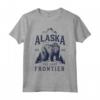 Alaska T-shirt The Last Frontier Bear Home State Vintage - Ideale Regalo Compleanno per Escursionisti e Amanti dell'Outdoor