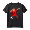 Dabbing Pitbull Albania Soccer - Fun Dog Soccer T-shirt for Albanian Football Fans - Support the National Team!