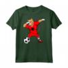 Dabbing Pitbull Albania Soccer - Fun Dog Soccer T-shirt for Albanian Football Fans - Support the National Team!