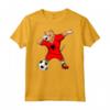 Dabbing Pitbull Albania Soccer - Fun Dog Soccer T-shirt for Albanian Football Fans - Support the National Team!