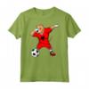 Dabbing Pitbull Albania Soccer - Fun Dog Soccer T-shirt for Albanian Football Fans - Support the National Team!