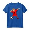 Dabbing Pitbull Albania Soccer - Fun Dog Soccer T-shirt for Albanian Football Fans - Support the National Team!