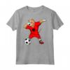 Dabbing Pitbull Albania Soccer - Fun Dog Soccer T-shirt for Albanian Football Fans - Support the National Team!