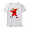 Dabbing Pitbull Albania Soccer - Fun Dog Soccer T-shirt for Albanian Football Fans - Support the National Team!