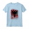 HapTiger Albania Aquila Kosovo Maglietta - T-shirt Calcio Nazionale con Taglio Classico - Supporter Albania e Kosovo