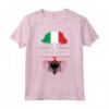 Italiano Coltivato con Radici Albanesi - Albania Maglietta Personalizzata per Feste e Eventi - Ideale come Regalo di Famiglia e Souvenir di Città Albanesi