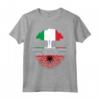 Radici Albanesi Coltivate in Italia - Maglietta Bandiera Albania Italia - Regalo per Immigrati Orgogliosi