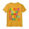 Lettere Maiuscole Colorate Alfabeto - ABCs Maglietta Educativa per Bambini - Ideale per Scuola Elementare e Asilo